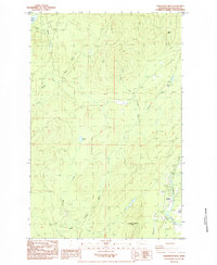 Download a high-resolution, GPS-compatible USGS topo map for Gunderson Mtn, WA (1984 edition)