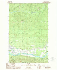 Download a high-resolution, GPS-compatible USGS topo map for Hamilton, WA (1989 edition)