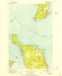 Download a high-resolution, GPS-compatible USGS topo map for Hansville, WA (1954 edition)