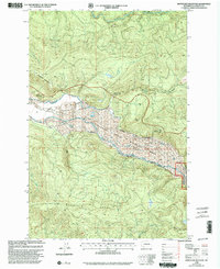 preview thumbnail of historical topo map of Cowlitz County, WA in 1998