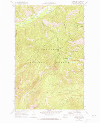 Download a high-resolution, GPS-compatible USGS topo map for Hoodoo Peak, WA (1973 edition)