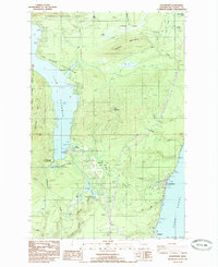 Download a high-resolution, GPS-compatible USGS topo map for Hoodsport, WA (1985 edition)