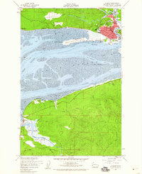 Download a high-resolution, GPS-compatible USGS topo map for Hoquiam, WA (1960 edition)