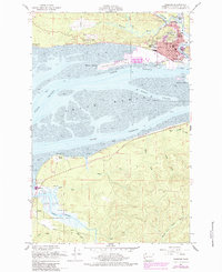 Download a high-resolution, GPS-compatible USGS topo map for Hoquiam, WA (1984 edition)