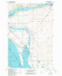 Download a high-resolution, GPS-compatible USGS topo map for Humorist, WA (1992 edition)