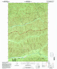 preview thumbnail of historical topo map of Clallam County, WA in 1995