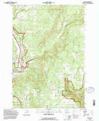 preview thumbnail of historical topo map of Klickitat County, WA in 1994
