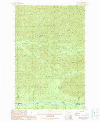 preview thumbnail of historical topo map of Clallam County, WA in 1990