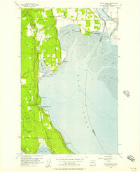 Download a high-resolution, GPS-compatible USGS topo map for Juniper Beach, WA (1957 edition)