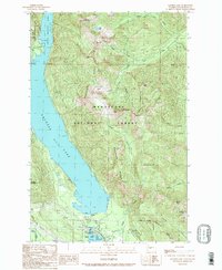 Download a high-resolution, GPS-compatible USGS topo map for Kachess Lake, WA (1989 edition)