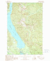 Download a high-resolution, GPS-compatible USGS topo map for Kachess Lake, WA (1989 edition)
