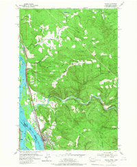 1953 Map of Kalama, WA, 1967 Print