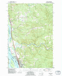 preview thumbnail of historical topo map of Kalama, WA in 1990