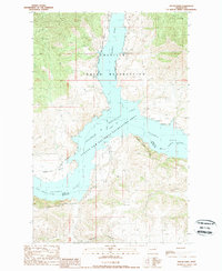 Download a high-resolution, GPS-compatible USGS topo map for Keller Ferry, WA (1989 edition)