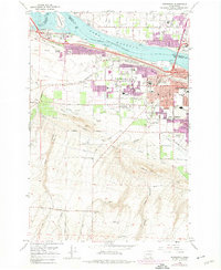 preview thumbnail of historical topo map of Kennewick, WA in 1964