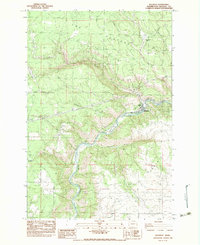 Download a high-resolution, GPS-compatible USGS topo map for Klickitat, WA (1983 edition)