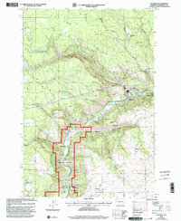 Download a high-resolution, GPS-compatible USGS topo map for Klickitat, WA (2003 edition)