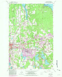 Download a high-resolution, GPS-compatible USGS topo map for Lacey, WA (1981 edition)