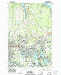 Download a high-resolution, GPS-compatible USGS topo map for Lacey, WA (1994 edition)