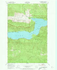 Download a high-resolution, GPS-compatible USGS topo map for Lake Crescent, WA (1973 edition)