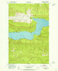Download a high-resolution, GPS-compatible USGS topo map for Lake Crescent, WA (1955 edition)