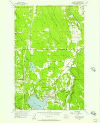 1956 Map of Lake Stevens, 1957 Print