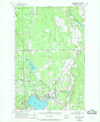 1956 Map of Lake Stevens, 1969 Print