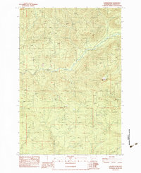 preview thumbnail of historical topo map of Cowlitz County, WA in 1983