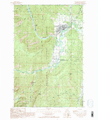 Download a high-resolution, GPS-compatible USGS topo map for Leavenworth, WA (1989 edition)