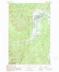 Download a high-resolution, GPS-compatible USGS topo map for Leavenworth, WA (1989 edition)