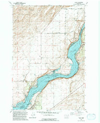 preview thumbnail of historical topo map of Franklin County, WA in 1991