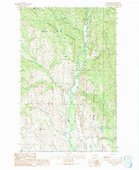 Download a high-resolution, GPS-compatible USGS topo map for Lewis Butte, WA (1991 edition)