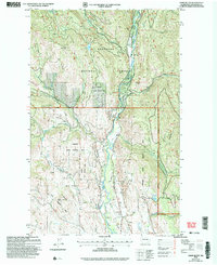 Download a high-resolution, GPS-compatible USGS topo map for Lewis Butte, WA (2006 edition)