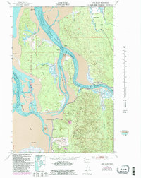 Download a high-resolution, GPS-compatible USGS topo map for Long Island, WA (1985 edition)