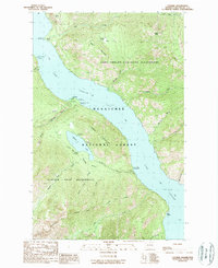 preview thumbnail of historical topo map of Chelan County, WA in 1988