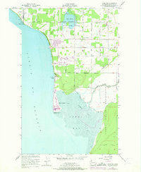 Download a high-resolution, GPS-compatible USGS topo map for Lummi Bay, WA (1974 edition)