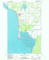 Download a high-resolution, GPS-compatible USGS topo map for Lummi Bay, WA (1991 edition)