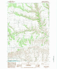 Download a high-resolution, GPS-compatible USGS topo map for Luna Gulch, WA (1983 edition)