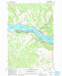 Download a high-resolution, GPS-compatible USGS topo map for Lyle, WA (1991 edition)