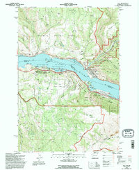 Download a high-resolution, GPS-compatible USGS topo map for Lyle, WA (1996 edition)