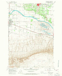 Download a high-resolution, GPS-compatible USGS topo map for Mabton East, WA (1967 edition)