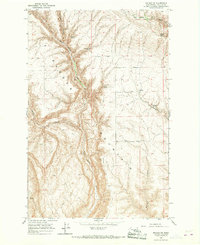 preview thumbnail of historical topo map of Douglas County, WA in 1966