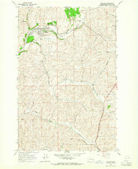 1964 Map of Rosalia, WA, 1965 Print