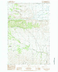 preview thumbnail of historical topo map of Kittitas County, WA in 1984