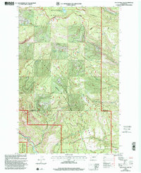 preview thumbnail of historical topo map of Kittitas County, WA in 2000