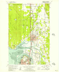 1956 Map of Marysville, 1957 Print