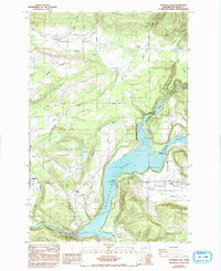 Download a high-resolution, GPS-compatible USGS topo map for Mayfield Lake, WA (1993 edition)