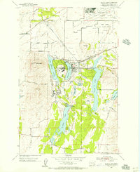Download a high-resolution, GPS-compatible USGS topo map for Medical Lake, WA (1956 edition)