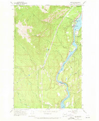 1967 Map of Metaline, WA, 1971 Print