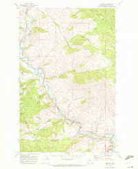 Download a high-resolution, GPS-compatible USGS topo map for Methow, WA (1972 edition)